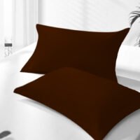 T144-Housewife-Pillowcase-Pair_Choclate | ACL IMPORTS