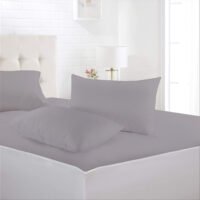 Percale-Fitted-Sheets-40cm-Skirt_White | ACL IMPORTS