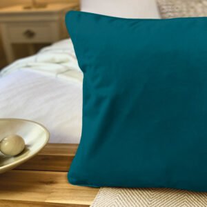 French Velvet Cushion_ Teal Dark | ACL IMPORTS