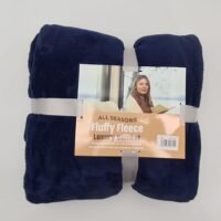 coral-fleece-blanket-NAVY | ACL IMPORTS