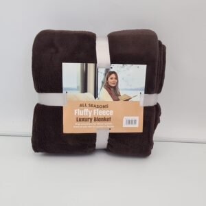 coral-fleece-blanket-dark-brown | ACL IMPORTS