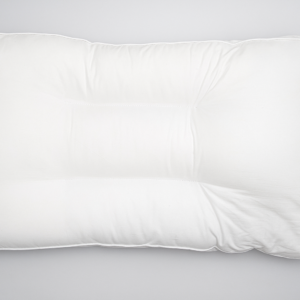 Three Chamber Down Pillow 40x80cm – 100% Cotton Cover, Outer 90% Down, Inner Feather Fill, White