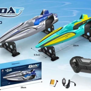 Rechargeable R/C Speed Boat W/ Lights, Speed Gear & More!