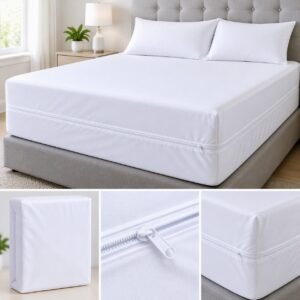 Mattress Encasement Zipper White